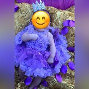 Purple Ruffled Baby Dress